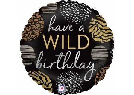 Grabo Dierenprint &#039;Have a Wild Birthday&#039; Folie Ballon 45cm