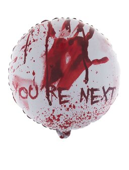Funny Fashion Halloween Bloedlust &#039;You&#039;re Next&#039; Folie Ballon 45cm