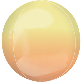 Anagram Geel Oranje Ombr&eacute; Orbz Folie Ballon 40cm