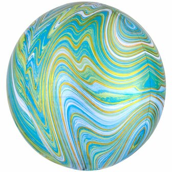 Anagram Groen Marblez Orbz Folie Ballon 40cm