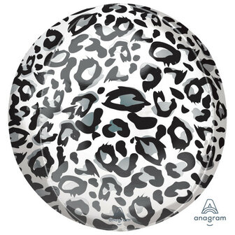 Anagram Dierenprint Sneeuwluipaardprint Orbz Folie Ballon 40cm