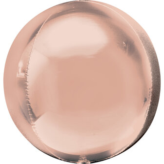 Anagram RoseGoud Orbz Jumbo Folie Ballon 53cm RoseGold