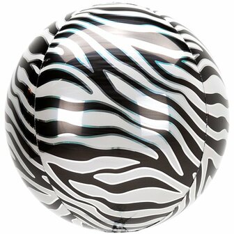 Anagram Dierenprint Zebraprint Orbz Folie Ballon 40cm