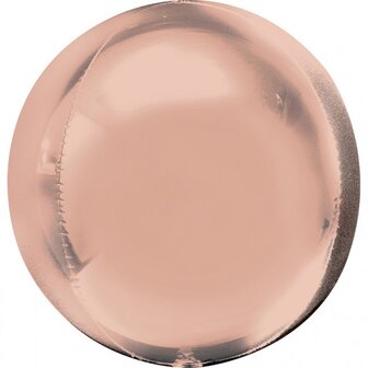 Anagram Rosegoud Orbz Folie Ballon 40cm Rosegold