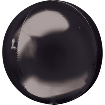 Anagram Zwart Orbz Folie Ballon 40cm Black