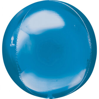 Anagram Blauw Orbz Folie Ballon 40cm Blue