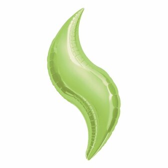 Anagram Lime Groen Curve Folie Ballon 91cm