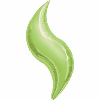 Anagram Lime Groen Curve Folie Ballon 106cm