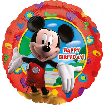Anagram Mickey Mouse &#039;Happy Birthday&#039; Folie Ballon 45cm