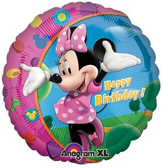 Anagram Minnie Mouse &#039;Happy Birthday Folie Ballon 45cm