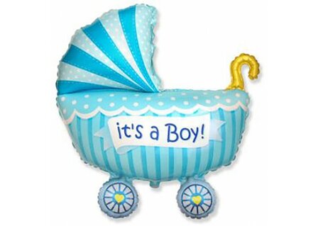 Kinderwagen &#039;Baby Boy&#039; SuperVorm Folie Ballon 89cm