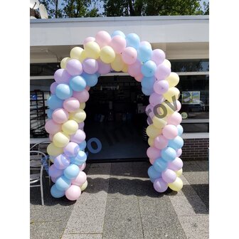 Ballonnenboog Pastel Standaard Enkeldeurs Clusters van 4 