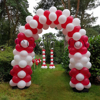 Ballonnenboog Standaard met Bloemmotief Enkeldeurs Clusters van 4