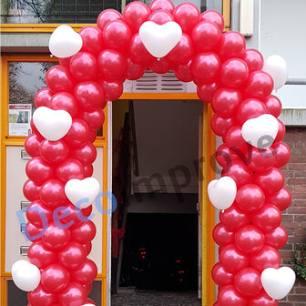 Ballonnenboog Standaard Enkeldeurs met Hartjes