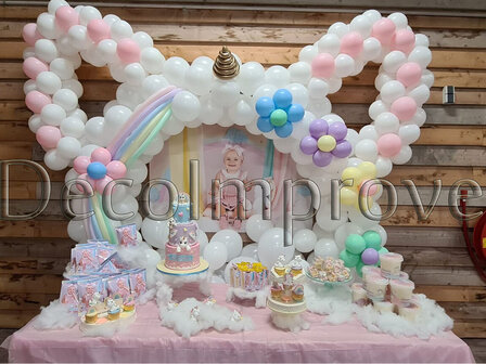 Ballonnenboog Pastel Eenhoorn 