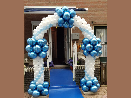 Ballonnenboog Roman Deluxe met Chroom Blauw