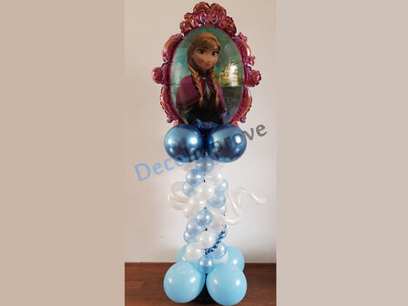 Ballonnenpilaar Standaard Mini Frozen Anna en Elza