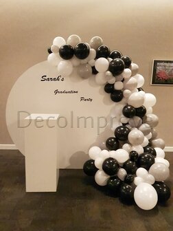 Rond Backdrop Wit dia 200cm Verhuur