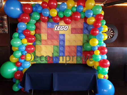 Lego Stenen Backdrop 200x200cm Verhuur