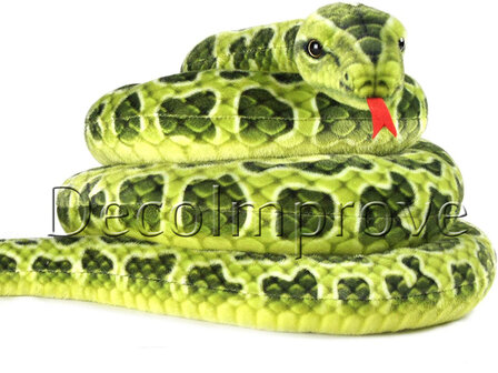 Anaconda Groen Slang Knuffel 254cm Verhuur