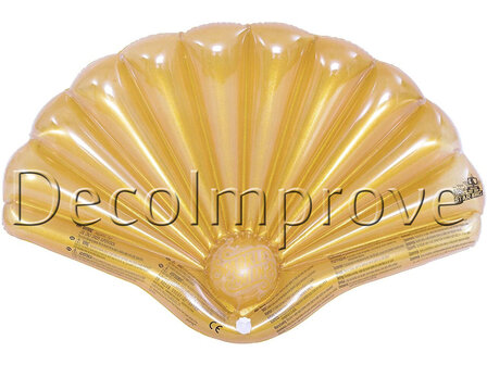 Goud Schelp Opblaasbaar 90cm