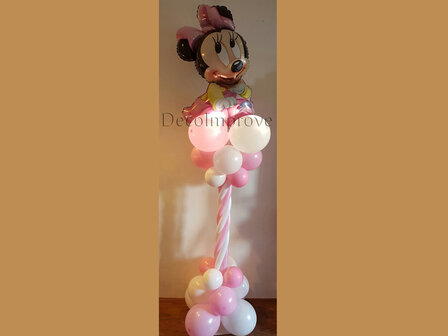 Ballonnenpilaar Luxe Baby Minnie 200cm