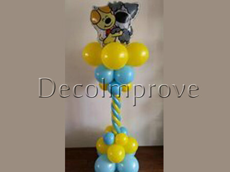 Ballonnenpilaar Luxe Woezel en Pip