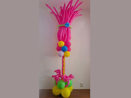 Trolls Poppy Luxe Ballonnenpilaar