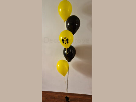 Quarantaine &#039;Houdt Afstand&#039; met 5 Ballonnen Helium Tros  Ballonnenboeket