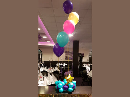 Arabisch Tintje Helium Boeket met 5 ballonnen