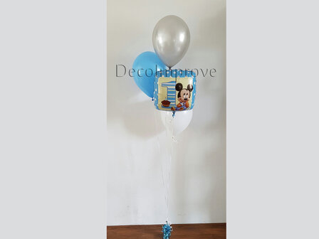 Baby Mickey Mouse Klein Tros Helium Ballonnen Boeket