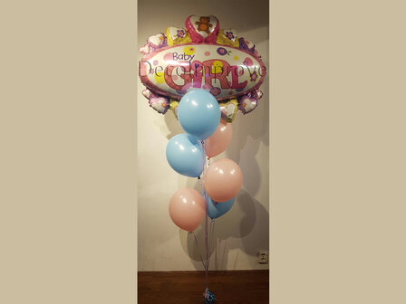It&#039;s A Girl Tros Helium Ballonnen Boeket