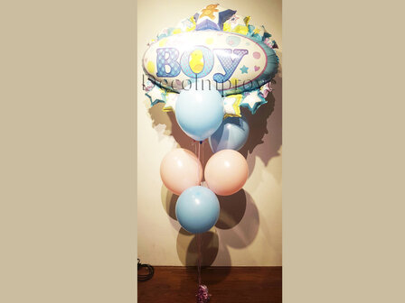 It&#039;s A Boy Tros Helium Ballonnen Boeket