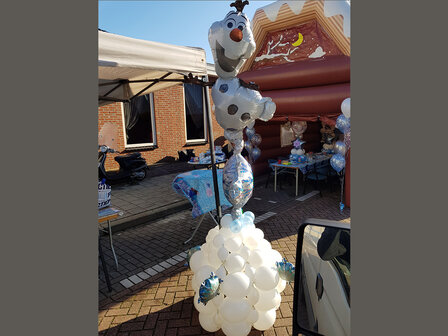 Frozen Olaf op Ijsschots Ballondecoratie