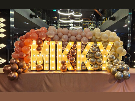 Lichtletters Hout &#039;Mikky&#039; set van 5 Verhuur