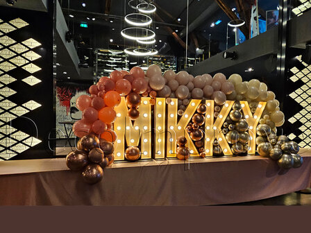 Lichtletters Hout &#039;Mikky&#039; set van 5 Verhuur