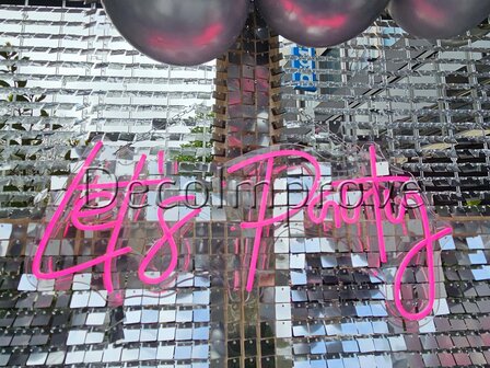 Roze &#039;Let&#039;s Party&#039; Neon Bord