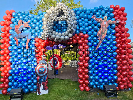 Ballonnenwand Avengers Poort Chroom