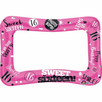 Anagram Sweet Sixteen Selfie Fotoframe Folieballon 