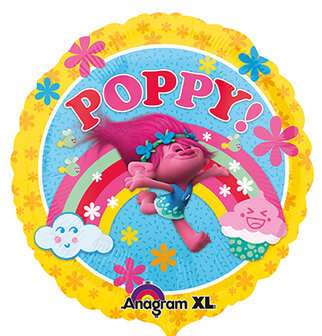 Anagram Trolls Poppy Folie Ballon 45cm