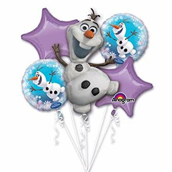 Anagram Frozen Olaf Folie Ballonnenboeket 5st
