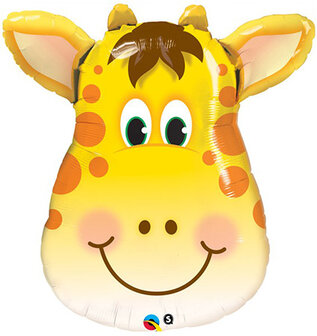 Qualatex Giraffe Hoofd SuperVorm Folie Ballon 81cm