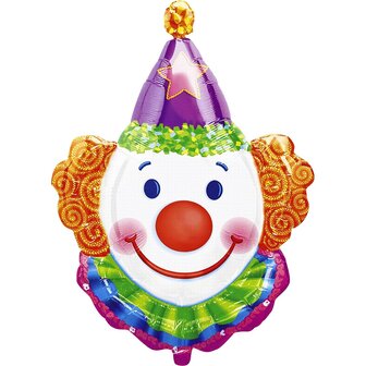 Anagram Clown SuperVorm Folie Ballon 83cm