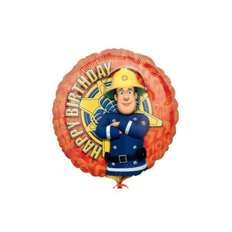 Anagram Brandweerman Sam &#039;Happy Birthday&#039; Folie Ballon 45cm