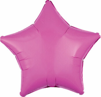 Anagram Kauwgombal Roze Ster Folie Ballon 43cm