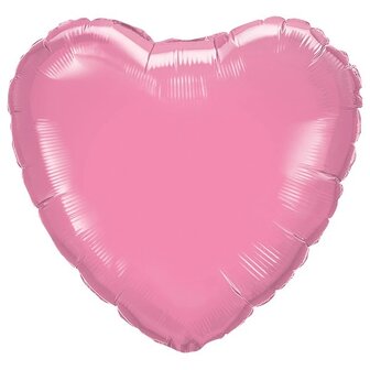 Qualatex Roze Hart Folie Ballon 45cm