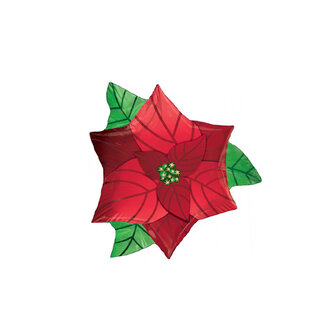 Anagram Poinsettia Minivorm Folie Ballon 31cm