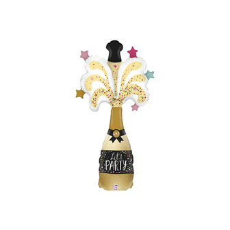 Grabo Party Champagnefles MiniVorm Folieballon 47cm