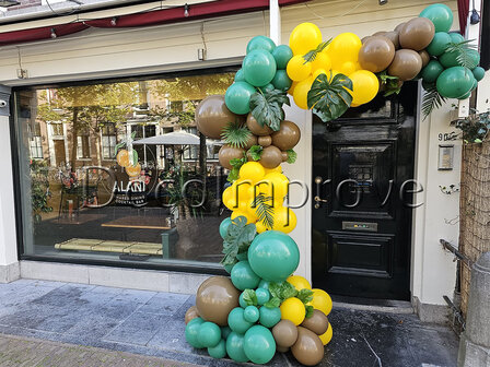 Organic Jungle met Planten Driekwart Ballonnenboog