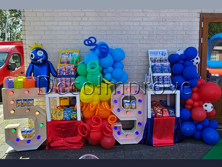 Dubbele Verjaardag Rainbow Friends en Paris Saint Germain Setting Small